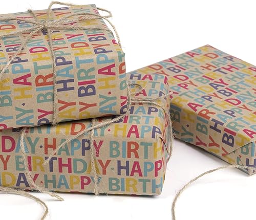 Vista 36 de RUSPEPA Rollo de papel de regalo Kraft - Patrón de globo - 24 pulgadas x 100 pies Balloon