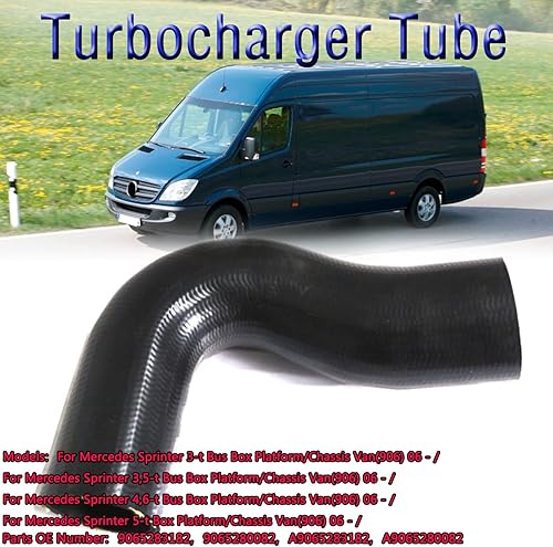 Miniatura 7 de Tubo de turbocompresor derecha para Mercedes Sprinter Van 906 Intercooler Turbo Manguera derecha 9065283182 9065280082 A9065283182