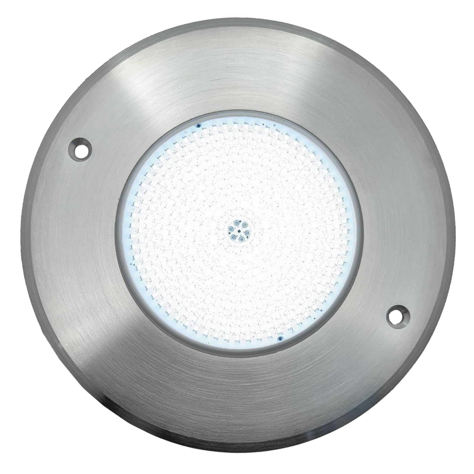 SWIMHOME Warmpool Foco LED Mini para Piscina Extraplano Acero Inoxidable Blanco Frío 6000K IP68 Resina Ø16cm 10W 12V AC