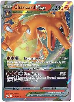 Amazon.com: Pokemon - Charizard VSTAR 019/159 - Crown Zenith