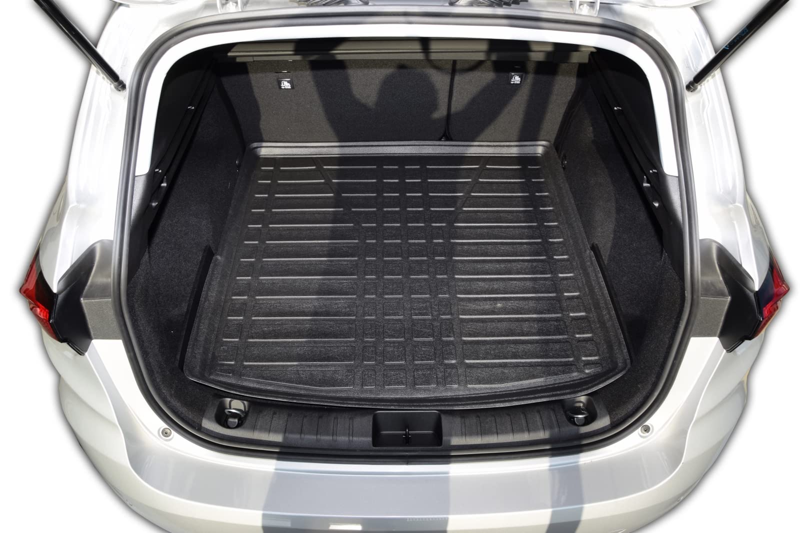 Tapis De Coffre TPE Toutes Saisons J&J Automotive Pour Fiat Tipo 4P Berlina Depuis 2015 – Bord Haut, Antidérapant, Noir