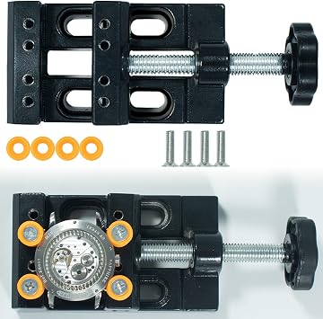 Adjustable Opener Back Watch Case Holder Tool & Watchmaker Tool,Metal & Plastic