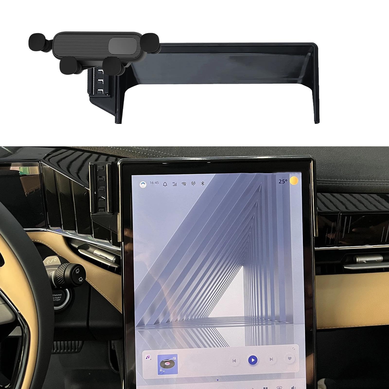 Porta Cellulare Auto per Geely Starray Atlas Boyue L FX11 2024, Supporto per Telefono Cellulare per Auto Schermo Fisso Base GPS Supporto per Navigazione (Base e Supporto 7)