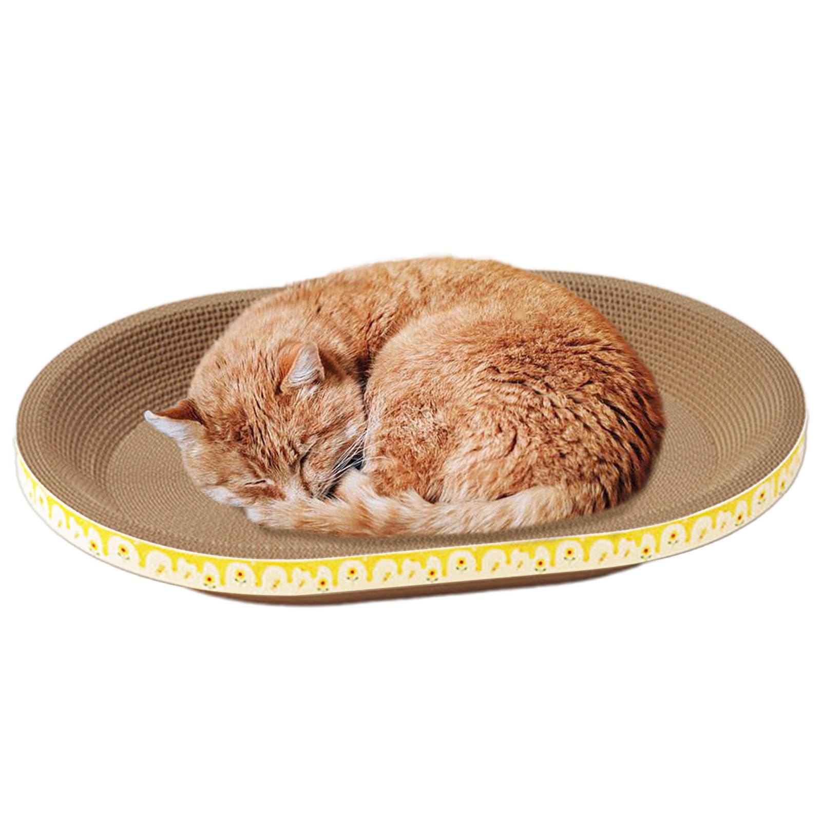 Cardboard Cat Scratcher, Cardboard Box Cat Bed, Bowl-Shaped Cat Scratch Pad For Cats,Scratching Bowl For Indoor Cats, Furniture Protector To Protect Sofa, Floor, Curtains, Mattress