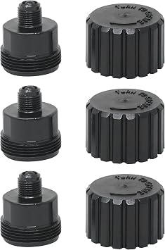 AppliaFit Grease Cup Kit Compatible with Jandy 2133 for Select Jandy Gray 2-Port and 3-Port Valves 3-Pack