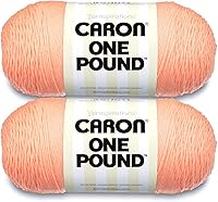 Vista 21 de Caron Hilo blanco de una libra, paquete de 2 unidades de 16 onzas, acrílico, 4 medianos (peinado), 812 yardas, tejido/ganchillo