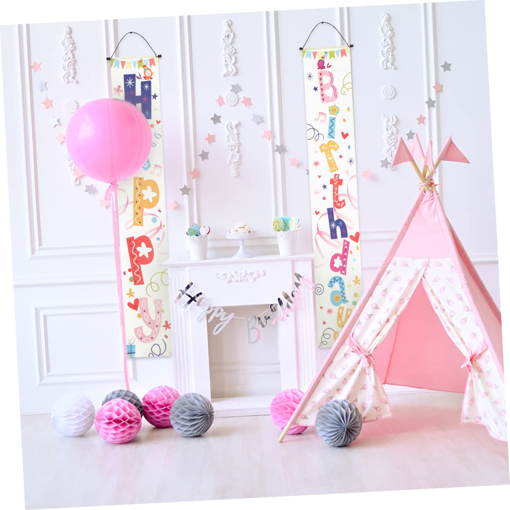 Cabilock 3 Paia Per Feste Di Compleanno Striscione Appeso Alla Porta Oggetto Di Decorazione Per Feste Striscione Di Buon Compleanno Divertente Segni Sfondo Non Sbiadire Poliestere