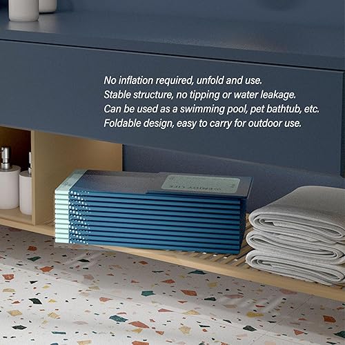 Miniatura 8 de Piscina plegable, piscina inflable, piscina inflable para niños, piscina familiar para niños y adultos, niños pequeños, al aire libre, jardín, patio