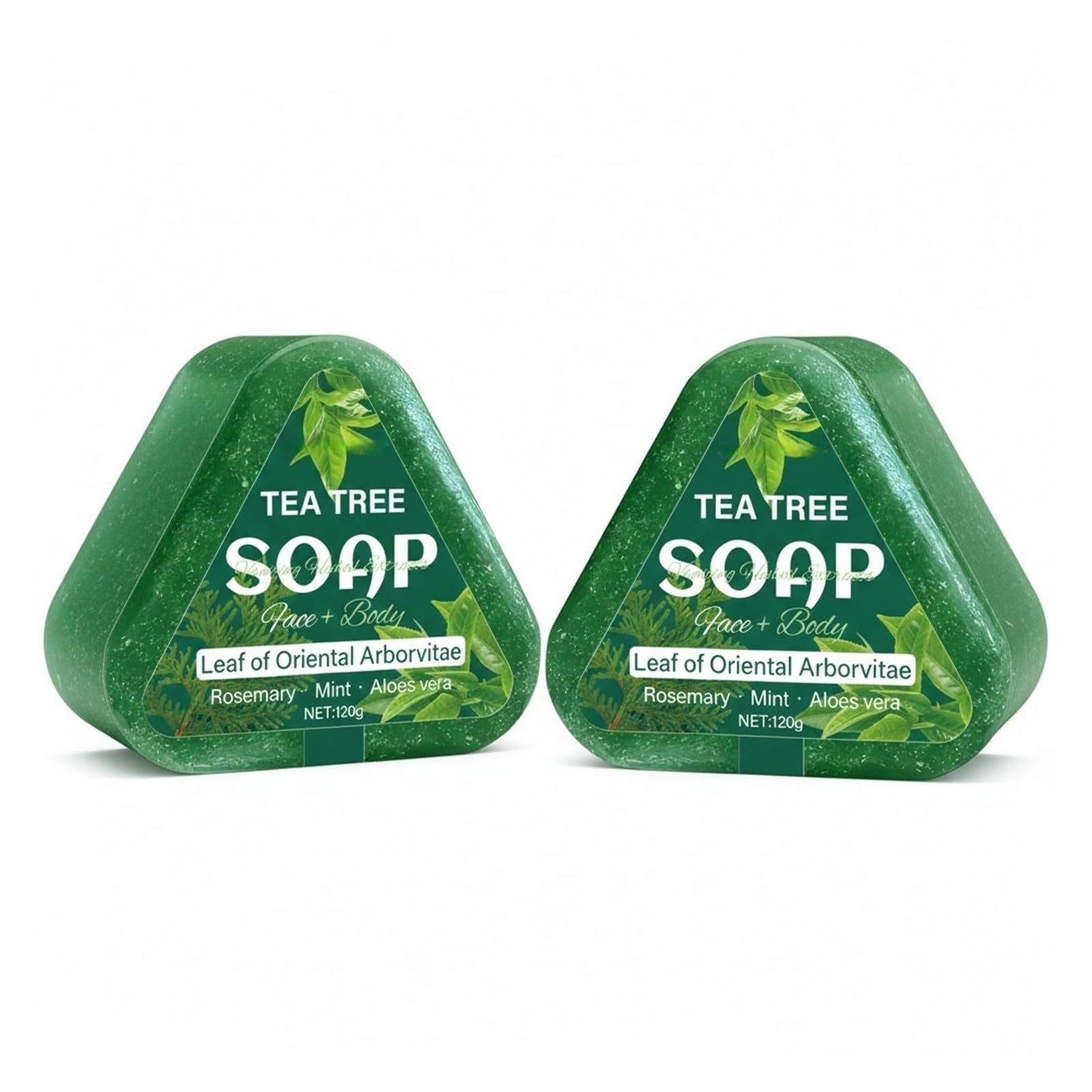 Teebaumseife Teebaum-Shampoo-Riegel 120 g mit Hyaluronsäure | [](2pcs)