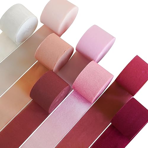 Miniatura 23 de PartyWoo Serpentinas de papel crepé, 8 rollos de 656 pies, paquete de serpentinas de fiesta negras, doradas y plateadas, papel crepé