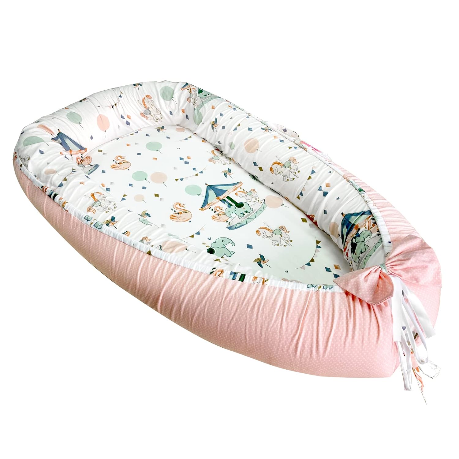 Baby Nest Co-Sleeping Bambù Naturale - Lettino Portatile Per Neonati In Sand - Foto 9