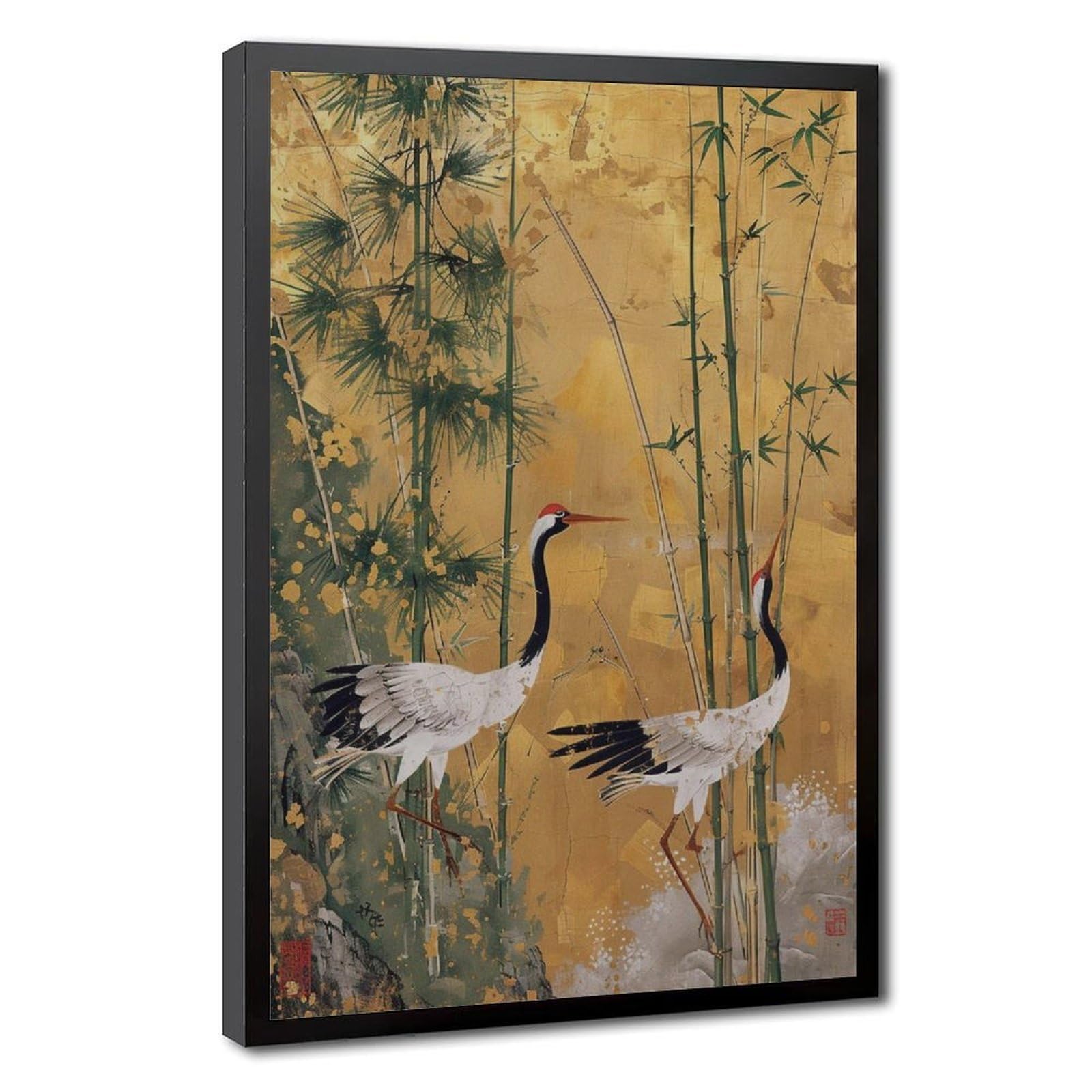 Bareronor Japanese Crane (9) Canvas Poster Bedroom Decor Landscape Office Room Decor Gift 12" L X 18" W