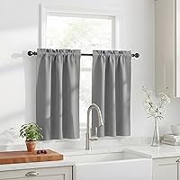 Vista 14 de NICETOWN Cenefas de Ventana Opacas con Aislamiento Térmico para Guardería - Paneles de Cortina con Bolsillo para Barra de Decoración del Hogar