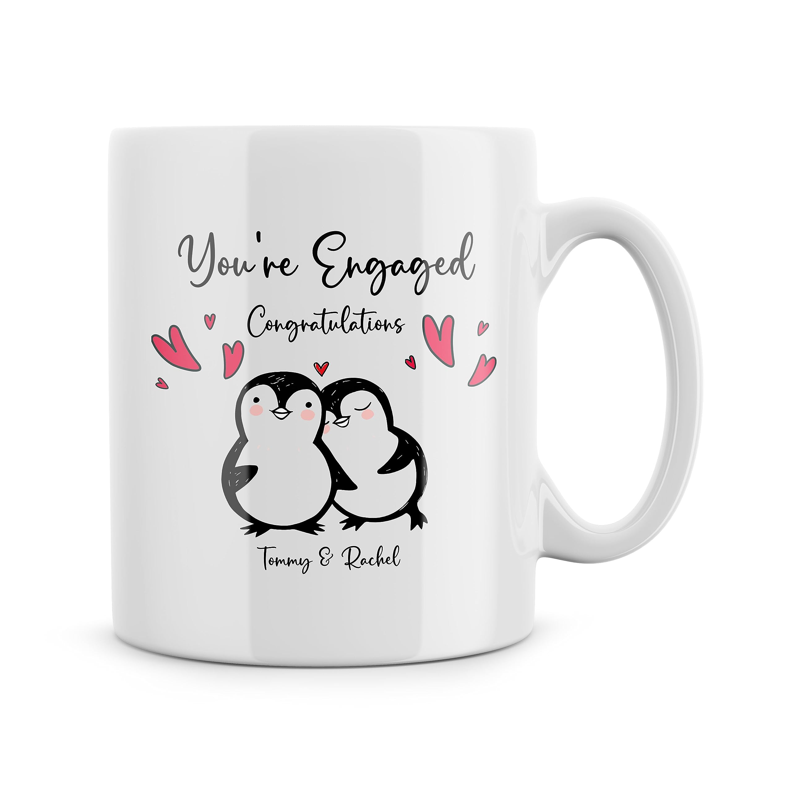 Rib ticklerz - Funny Mugs Personalised Engagement Gifts You're Engaged Congratulations Custom Present Joke Colleague Friends Getting Married Mr & Mrs to Be - MG442