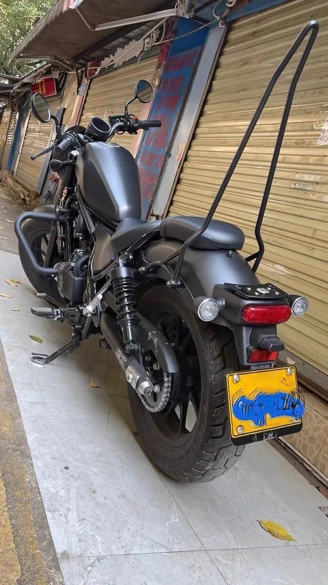 drążek Sissy Motocykl Sissy Bar pasuje do Honda Rebel CM300 CM500 zintegrowane oparcie odłączane akcesoria dla pasażerów oparcie kierowcy(60cm)