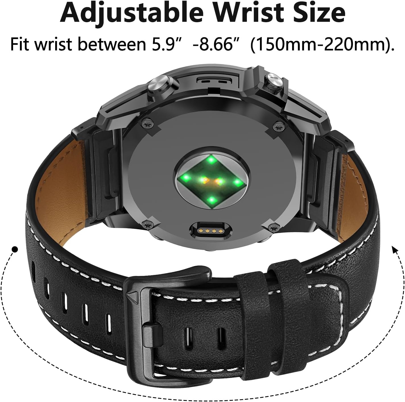 20mm Watch Bands Compatible With Garmin Fenix 8 AMOLED 43mm/Fenix 7S/6S/5S/7S 6S por/5S Plus,Quick fit Genuine Leather for Descent Mk3 Mk3i 43mm/epix Pro 42mm/Approach S70 42mm/Mk2s - Image 4