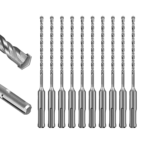 Miniatura 14 de SALI Brocas de martillo rotativo 9/16 x 12 pulgadas, 5 brocas de martillo rotatorio, herramienta de agujero de mampostería para hormigón, piedra,