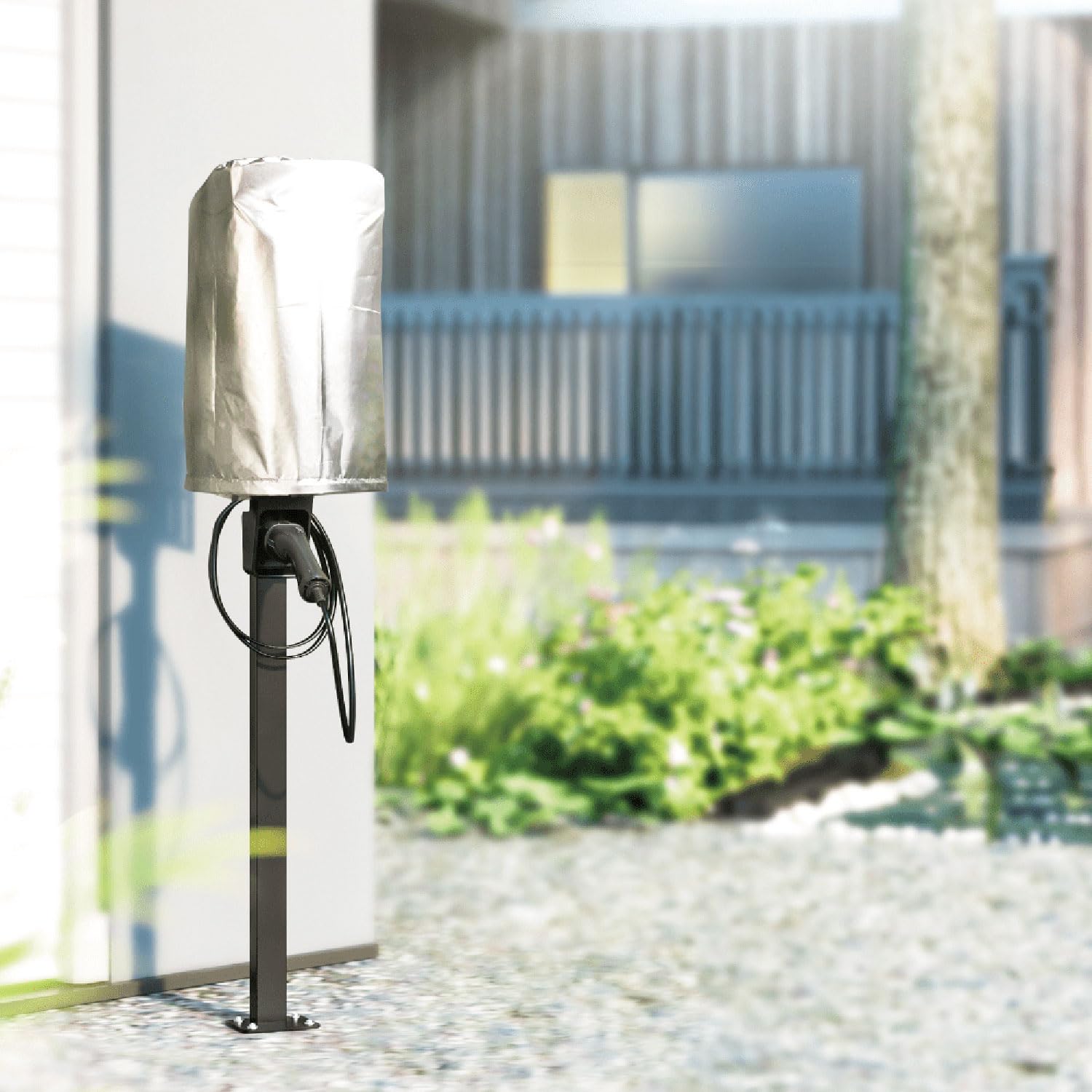Maclean MCE456 Supporto esterno per caricabatterie per auto EV e PHEV acciaio, 15 kg max