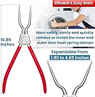 Vista 3 de 383EER4004A/383EER4001A Washing Machine Inner/Outer Spring Expansion Tool Washer Door Boot Seal Clamp Ring Removal Tool For 4986ER0004F/B/G, LG