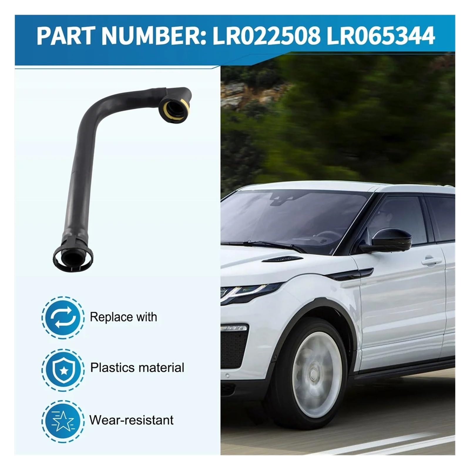 Tubo Aspirazione Aria Per Land Rover Evoque L538 | Ricambio LR022508 LR065344, Controllo Emissioni Carter