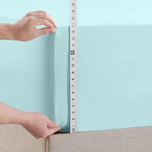 Miniatura 54 de Empyrean Bedding Sábanas de cama para King – Sábanas bajeras de 14 a 16 pulgadas – Sábana bajera de bolsillo profundo tamaño King – Sábana bajera 13