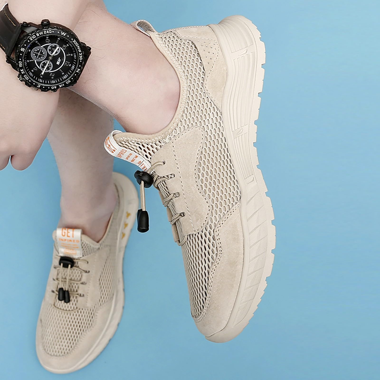 Zapatillas de deporte de malla para hombre, zapatillas deportivas con