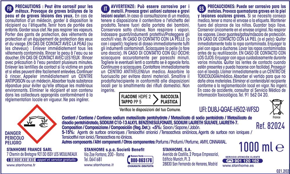 STANHOME Limpiador Superconcentrado 1 L Pack 3