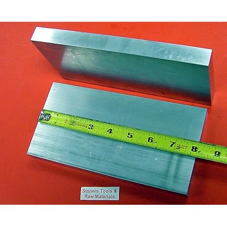 2 Pieces 6061-T6511 Aluminum Flat Bar - 1" X 3" X 6.6" Solid Mill Stock