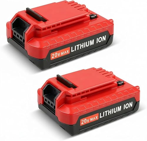 【2-Pack 20V 4000mAh】PCC685L Replacement for Porter Cable 20 Volt Battery | Compatible with Porter Cable 20V Battery Lithium PCC681L PCC685L PCC685LP PCC680L PCC682L PCC600 PCC640 Cordless Tools (Red)