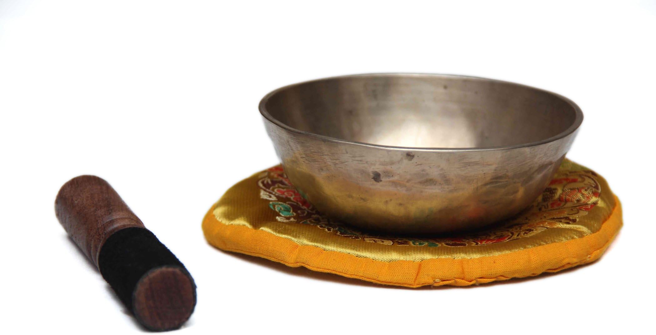Manipuri Singing Bowl,Note B 958Hz High Quality Tibetan Manipuri Singing Bowl (Small)
