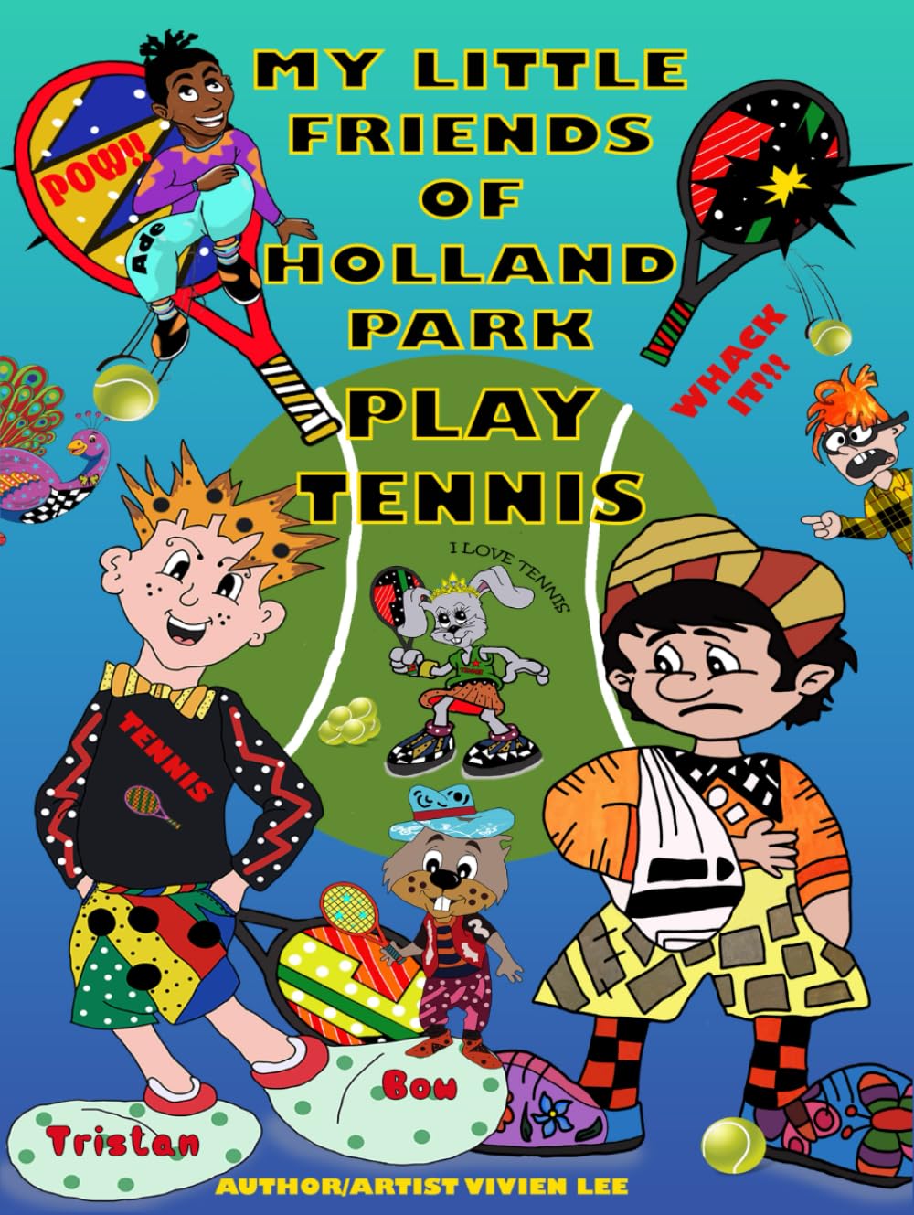 MY LITTLE FRIENDS OF HOLLAND PARK PLAY TENNIS.