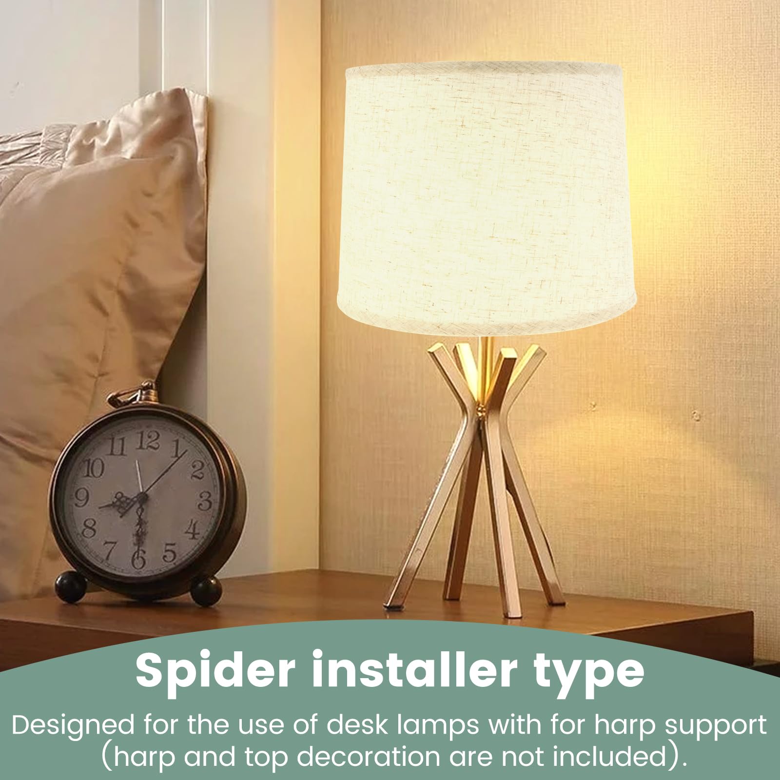 Lot De 2 Abat-jours En Tissu De Lin Pour Lampe De Table, Lampadaire, Lampes De Chevet, Abat-jour De Rechange Pour Salon, Chambre à Coucher (2, Blanc