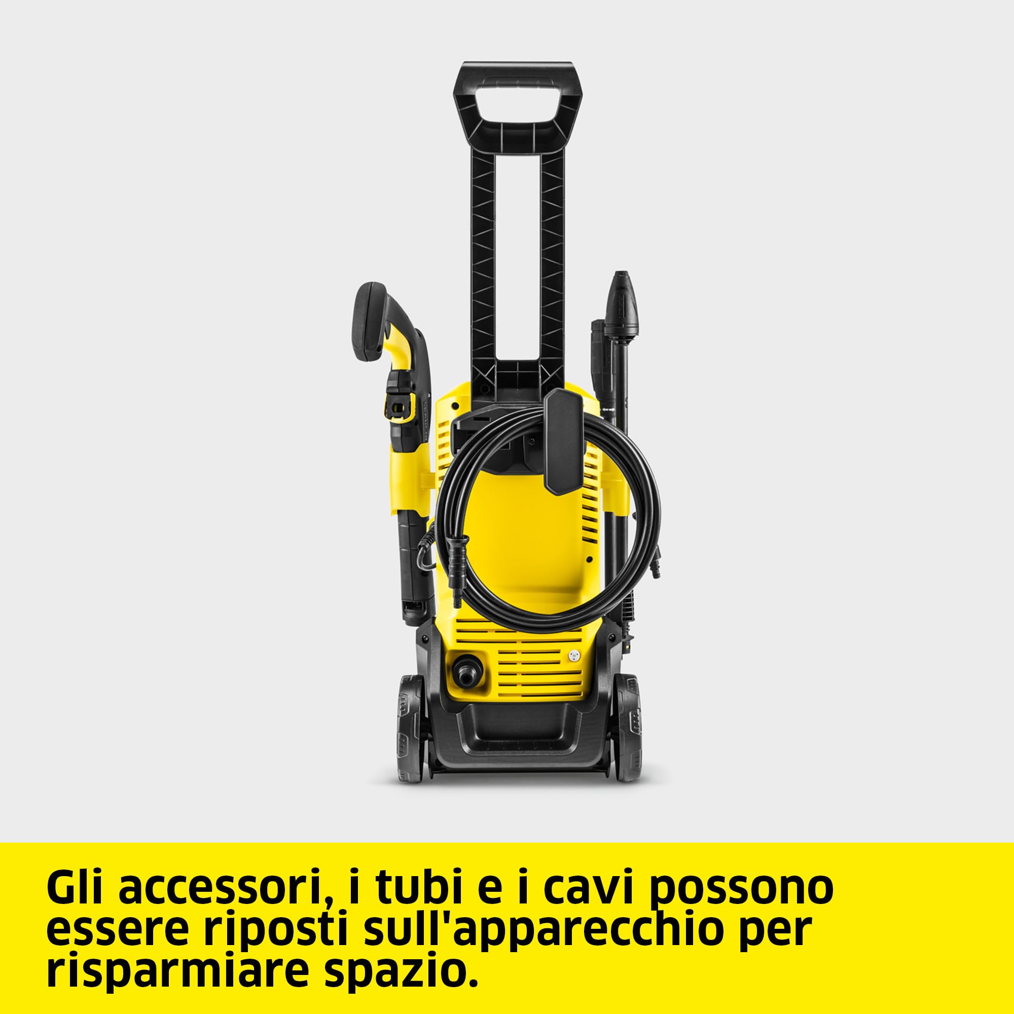 Kärcher idropulitrice K 3 FJ, max. 120 bar, 380 l/h, superficie: 25 m²/h, filtro acqua, 4,3 kg, pistola ad alta pressione, ugello rotante e per schiuma, lancia Vario Power