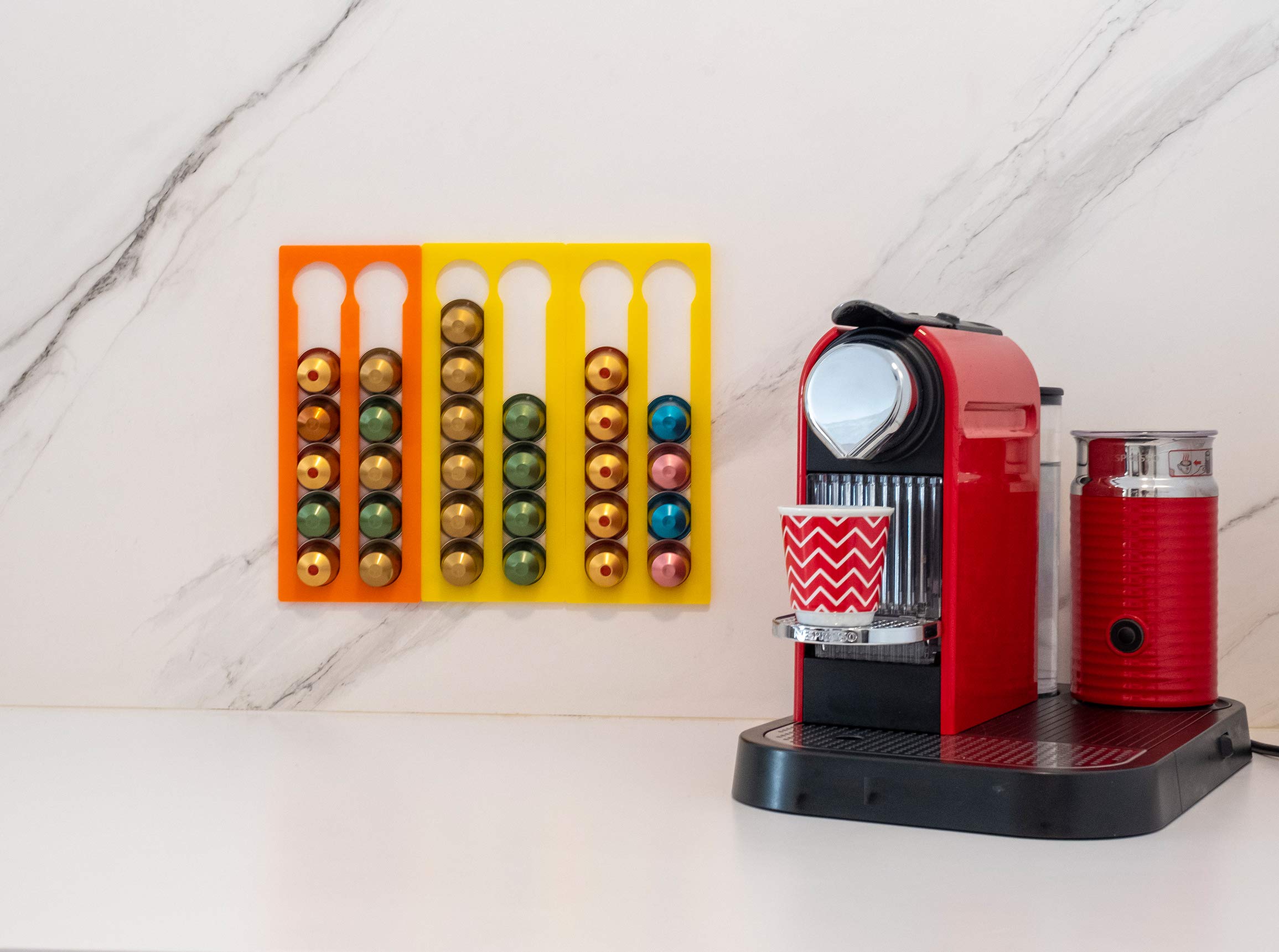 Dispenser Per Capsule Caffè Compatibile Nespresso – 3 Livelli, Made In Germany, Organizza Le Capsule In Casa O Ufficio