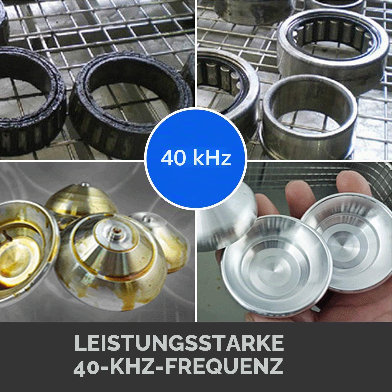 VEVOR Ultraschallreiniger, 6,5 l, professioneller Ultraschallreiniger, 180 W mit Heizung und Timer, Ultraschall-Reinigungsmaschine, geeignet für die Tiefenreinigung von Schmuck, Uhren und Brillen