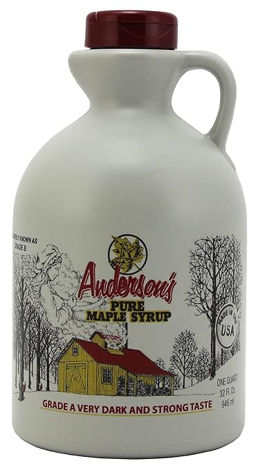 Anderson's Maple Syrup, Inc. Very Dark in 32 oz. plastic