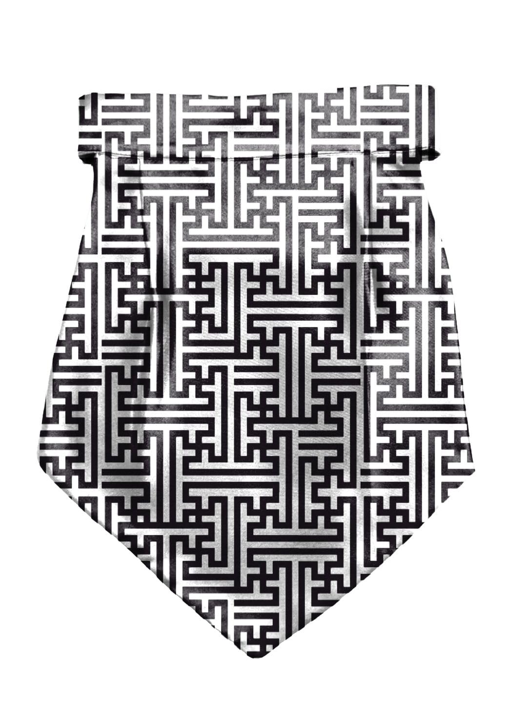 blacksmith Aztec Pillar Printed Cravat with Matching Pocket Square for Men - Scarf Neckwear Cravat for Men with Matching Pocket Square-picture-31
