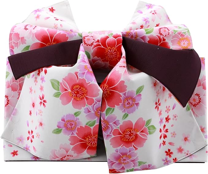 Amazon きもの屋 さらさ 簡単に着付け 軽装帯 結び帯 つけ帯 文庫結び 白系 Tp 109 １７ 帯 通販