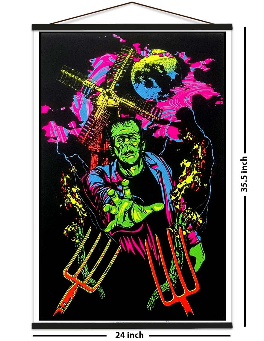1973年 フランケンシュタイン ブラックライトポスター フランケン モンスター Amazon.com: Frankenstein Monster - Officially Licensed - Flocked