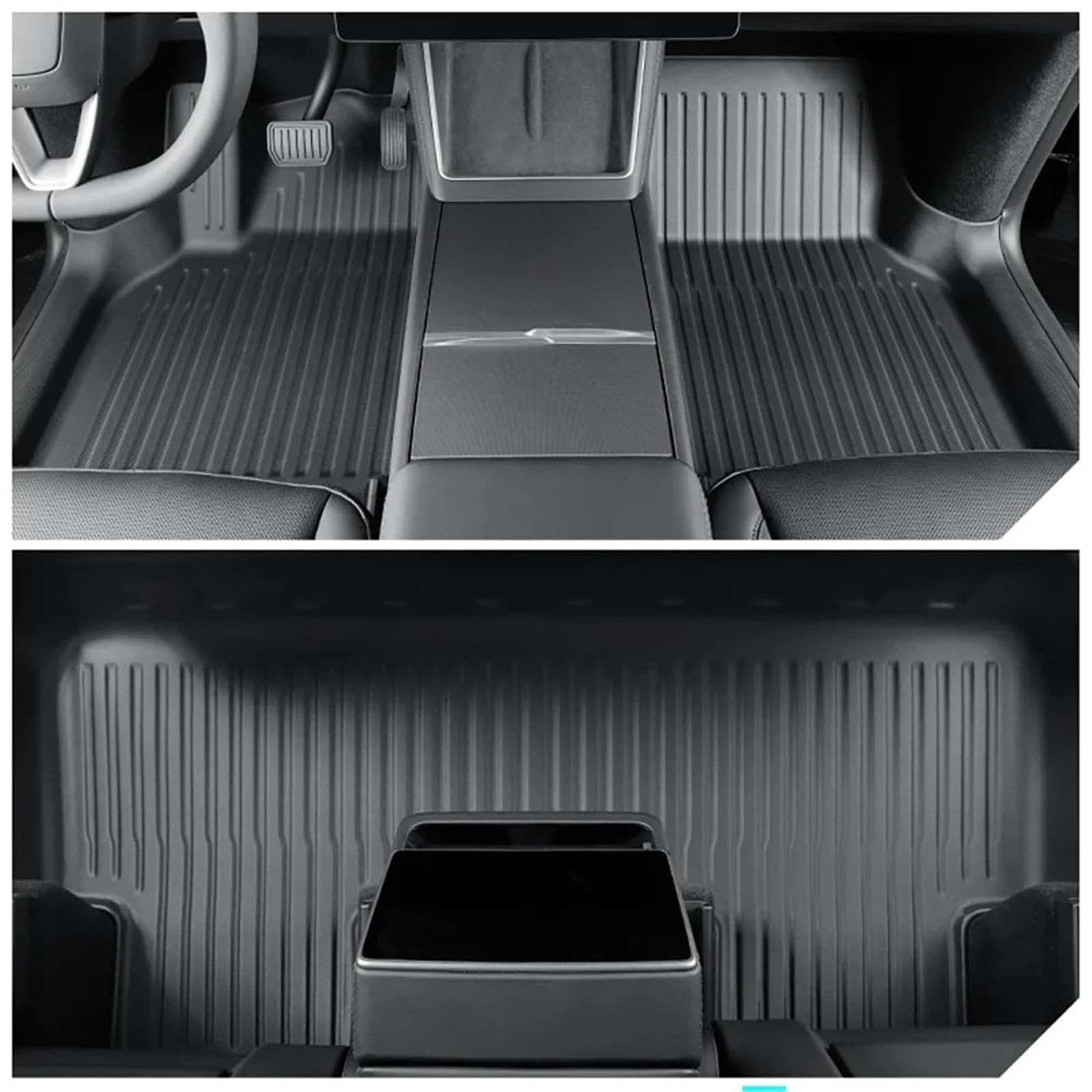 maty samochodowe dywanowe Pasuje do Tesla Model Y 2025 2026 wkładka do bagażnika mata bagażnika podkładka pod oparcie mata podłogowa