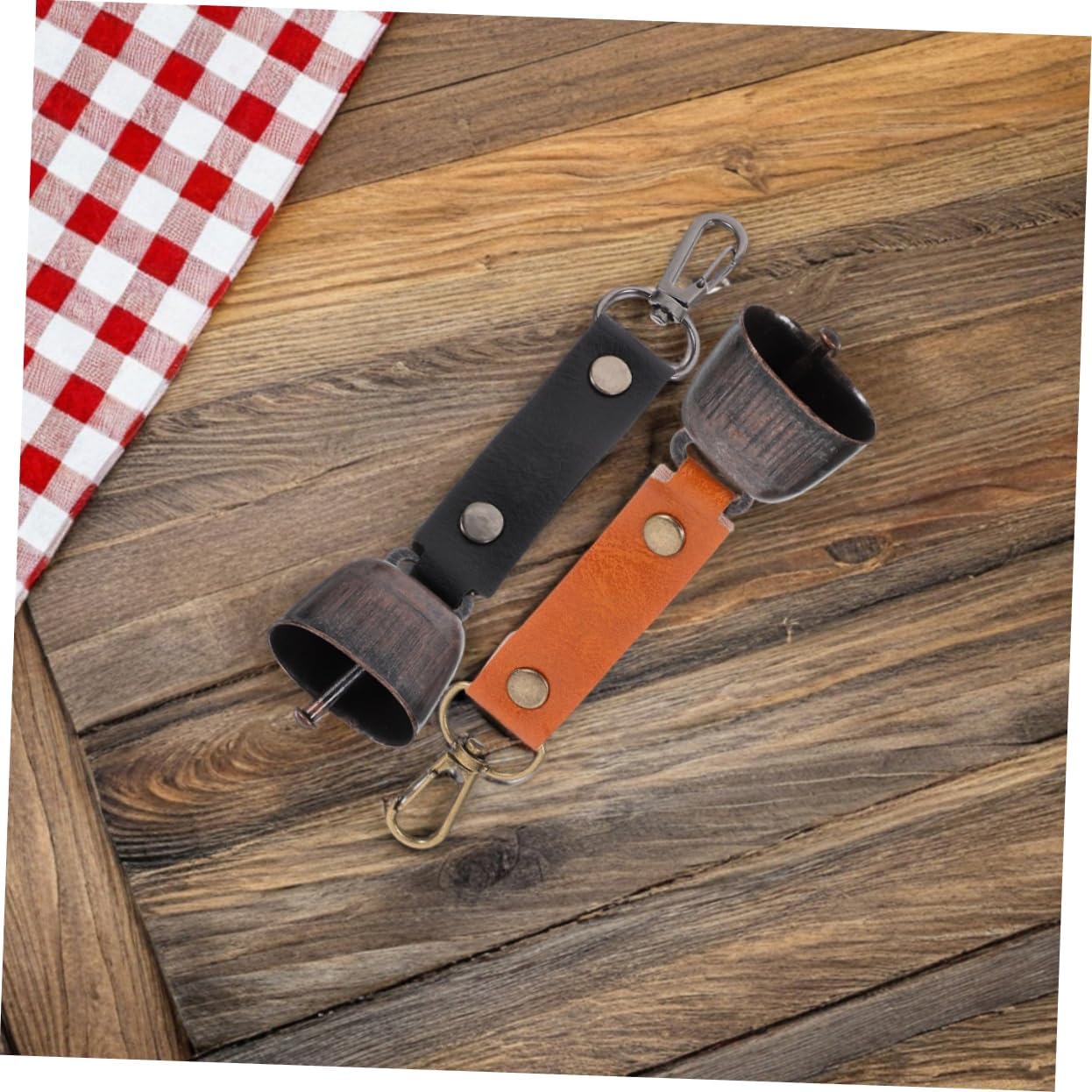 4Pcs Bear Bells Set Loud Outdoor Bear Prevention Equipment Multi Functional Keychain Pendant for Hiking Camping and Dog Accessories Elegant Design