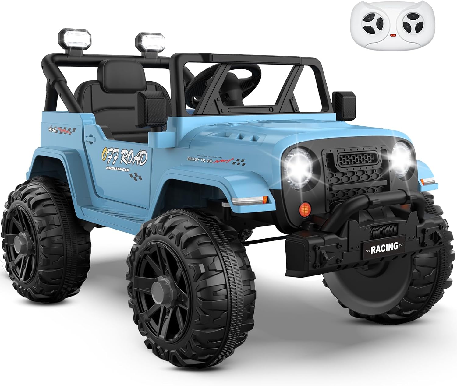 12V Ride On Truck Car with Remote Control (Blue)