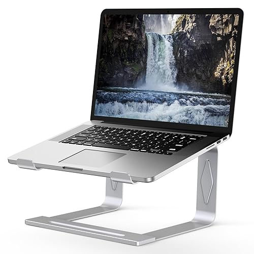 Laptop Stand for Desk, Metal Laptop Riser Holder, Removable Notebook Stand Ventilated Cooling Computer Riser Compatible with 10-15.6” Laptops