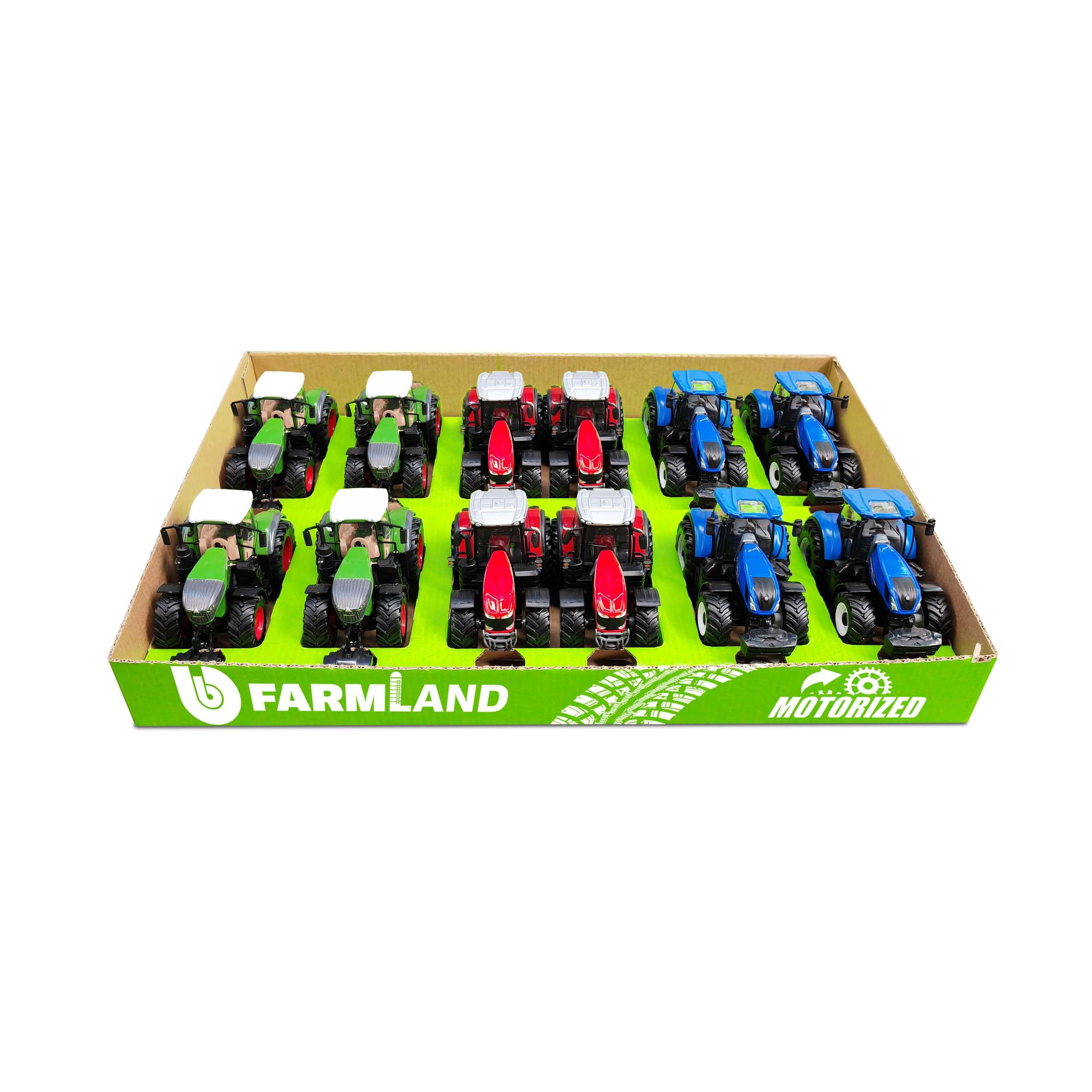Bburago BB FARMLAND Tractor – Incredibly Detailed Die-Cast Replica Collectible Model Vehicle, Multiple Colours