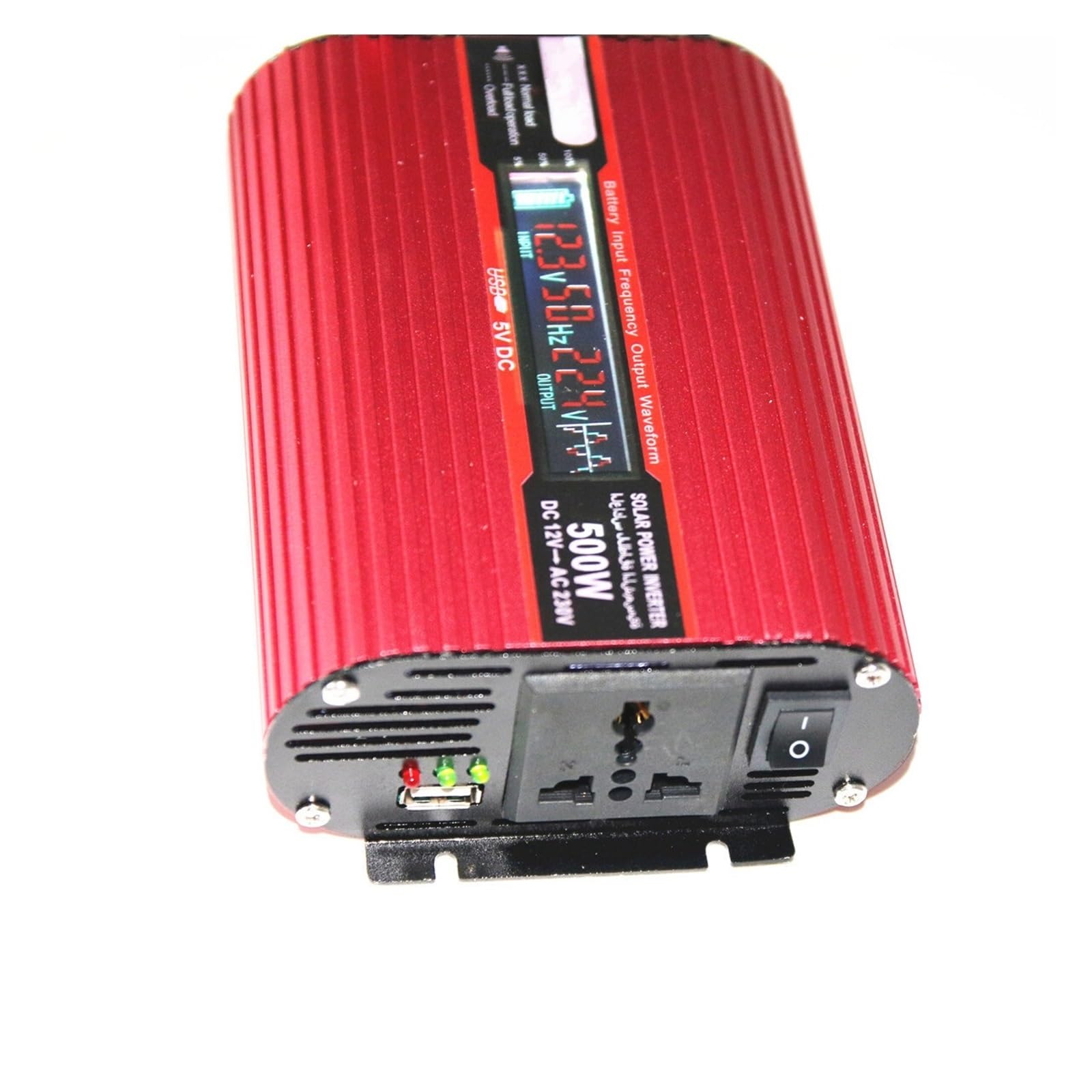 Onduleur de voiture 500W convertisseur de puissance LCD pour adapter la tension 24V 110V