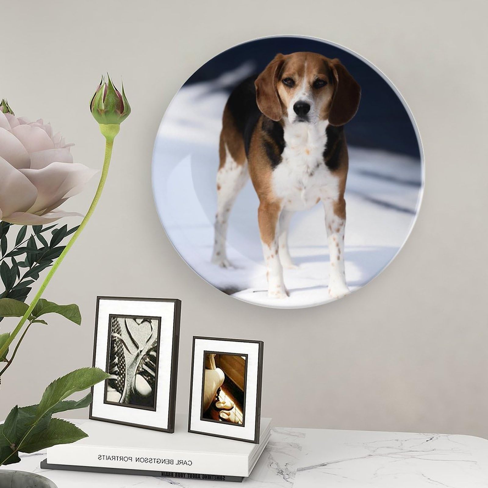 【ビーグル】犬 プレート皿 壁掛け BEAGLE ビーグル】犬 プレート皿 壁掛け BEAGLE