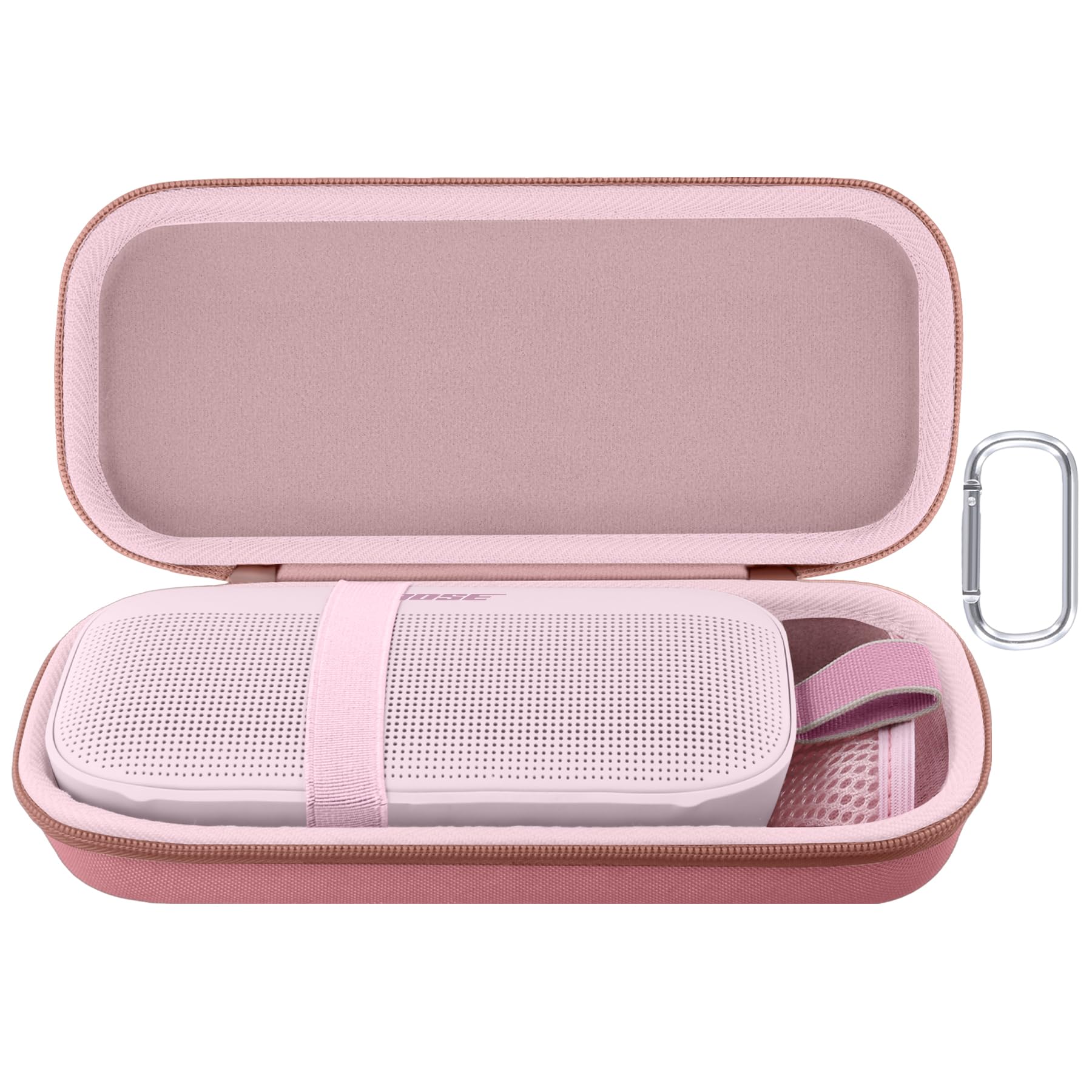 Protection Bose SoundLink Flex 2e Génération rose étui rigide contre rayures et chutes