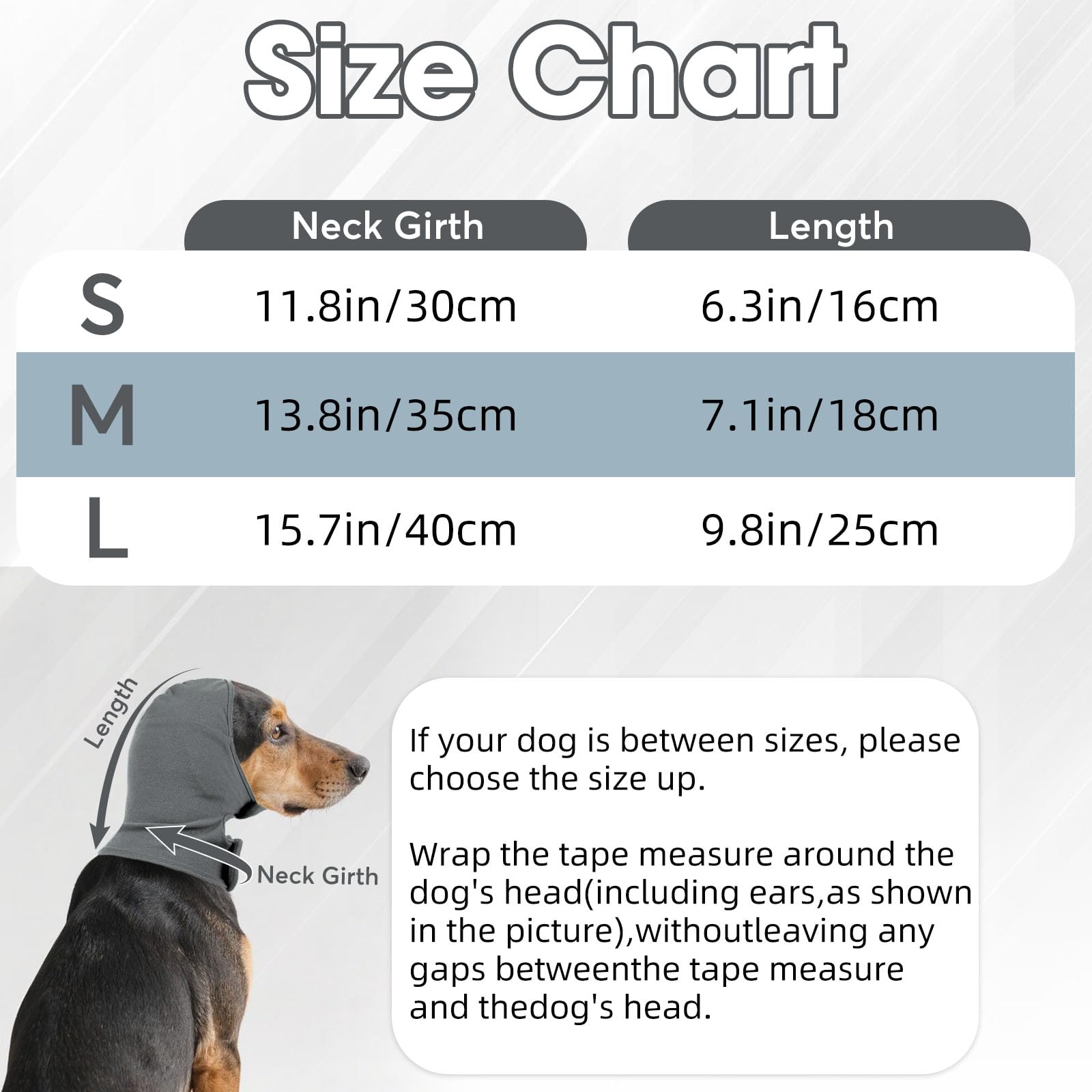 IECOii Haustier Snood Ohrenschutz,Kapuzenpullis für Hunde,Hund Ohrenschützer für Hunde Gehörschutz Hund Hoodie,HundOhrenschützer Lärmschutz Haustier Snood fürHunde und Katzen(Grau,L)