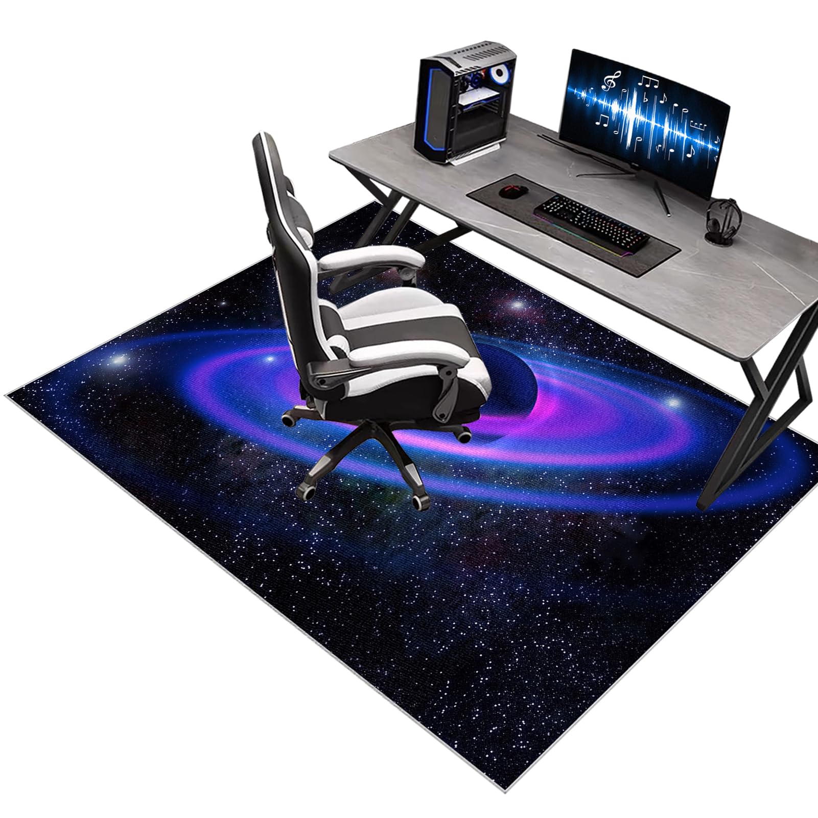 Office Gaming Chair Mat for Carpet, Office Chair Mats for Carpeted and Hardwood Floor, Heavy Duty Floor Protectors for Rolling Chairs, Desk Chair Mat for Carpeted Floors, Protector Rug 70 x 90 cm