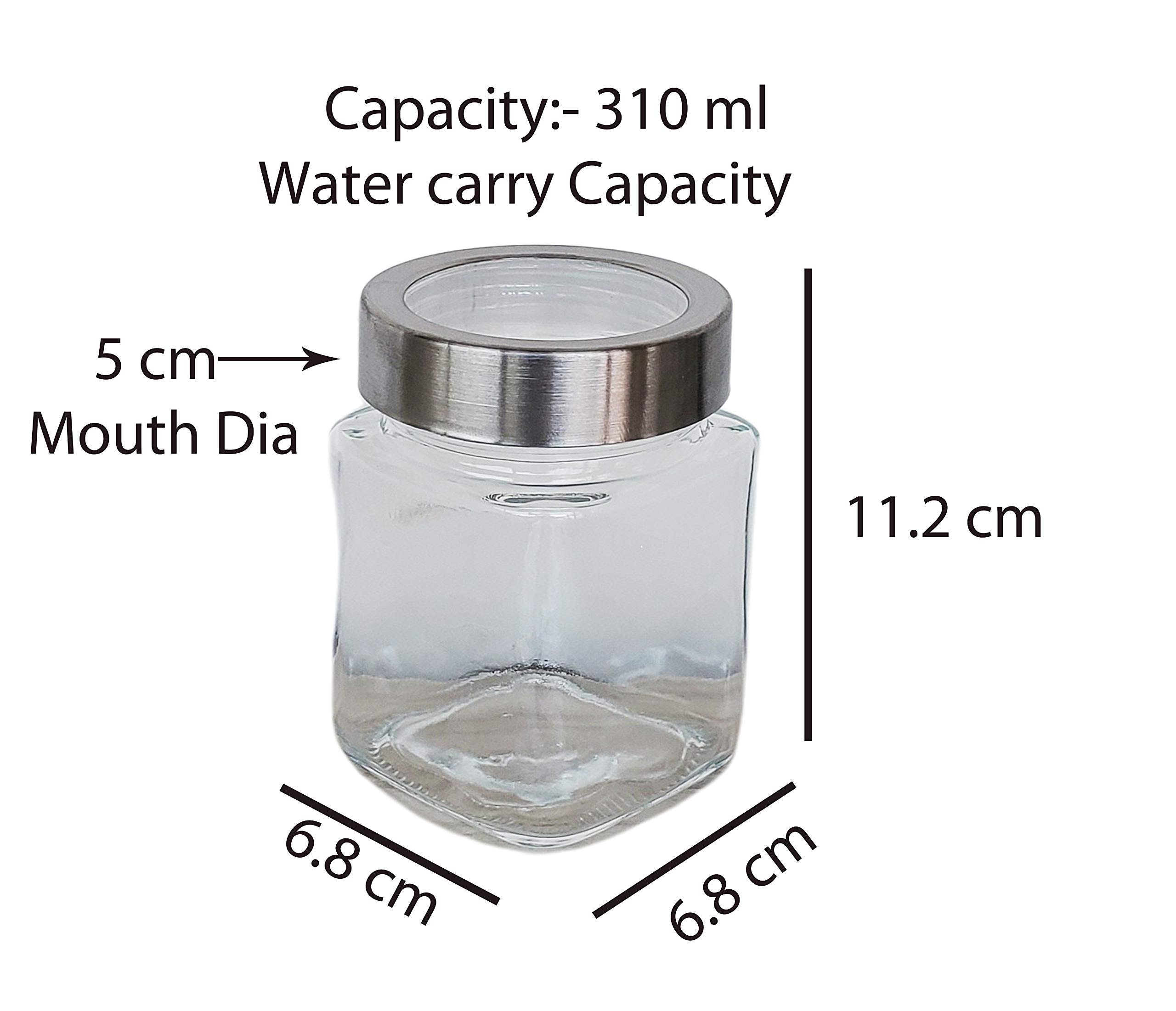 Pure Source India Glass Jar Set - 3 Piece Set -3